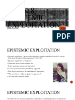KIP Week 8 - Epistemic Exploitation
