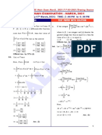 1703 Mathematics Paper With Ans Sol Evening