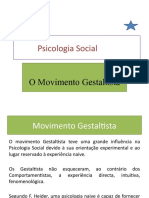 O Movimento Gestaltista