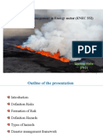 Risk & Hazard Management in Energy Sector (ENEC 552) : Sitotaw Haile