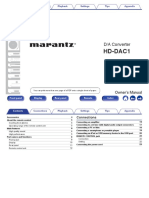 MARANTZ HD-DAC1 Owner Manual - English