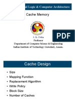 Cache Memory: CS 322M Digital Logic & Computer Architecture