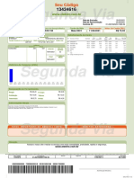 Segunda via de conta de energia elétrica