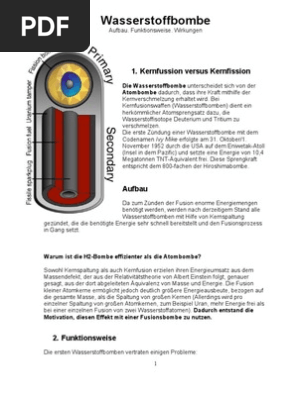 Wasserstoffbombe Pdf