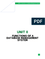 Unit 2 Functions of Database Management Systems