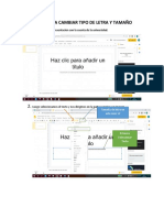 Pasos Para Cambiar Tipo de Letra y Tamaño