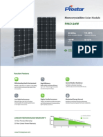 Monocrystalline Solar Panel 120W PMS120W Datasheet