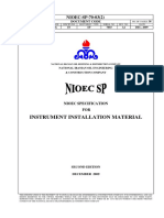 Instrument Installation Material: NIOEC-SP-70-03