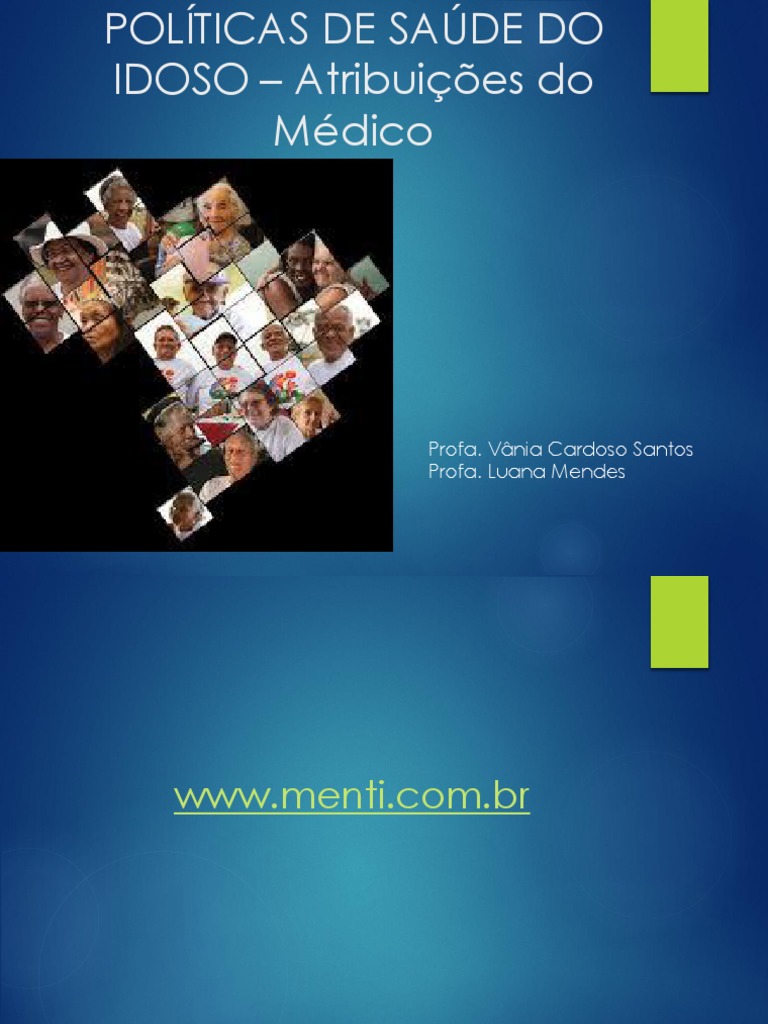 Saúde Do Idoso Pdf Terceira Idade Ciências Da Saúde