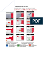 Propuesta de Calendario 2011-12