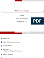Mathematical Logic: Types, Statements, and Open Sentences