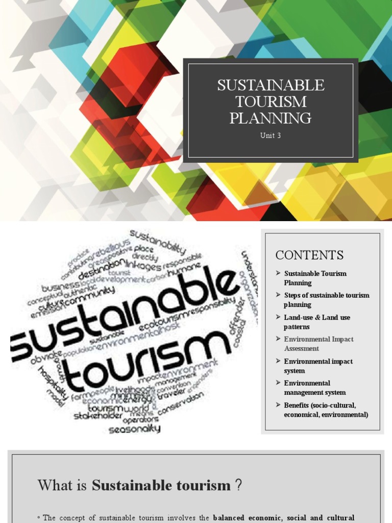 Sustainable Tourism Planning Overview | PDF | Environmental Impact ...