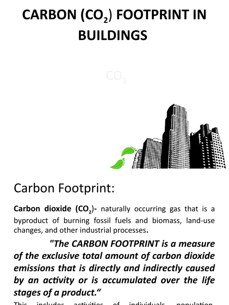 Carbon Footprint in Buildings Explained | PDF | Carbon Footprint ...
