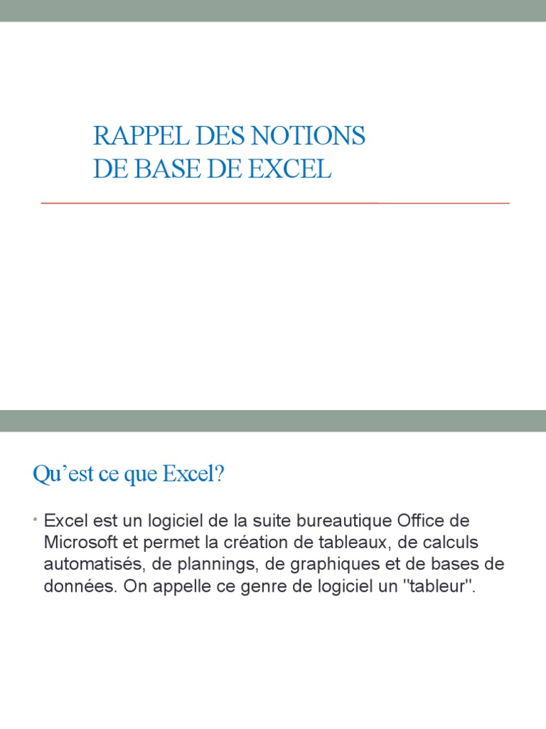 Cours De Bureautique Excel Pdf _ Cours Détaillé Excel Pdf – XNTT