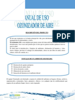 Manual Técnico de Los Ozonizadores de Ambiente PDF