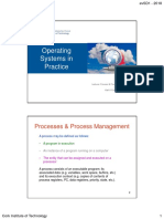 Operating Systems in Practice: Processes & Process Management