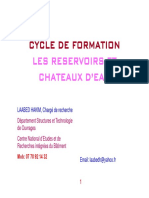 Cycle de Formation: Les Reservoirs Et Chateaux D'Eau Chateaux D'Eau