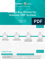 Design Key Points For Hisense VRF System
