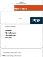 Viruses Computer Skills: يتيس ندراق ةعماج University of Garden City