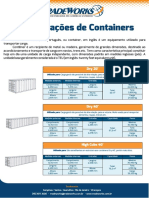 Especificações de Containers Tradeworks