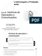 Aula 08 - Gerência de Operações e Comunicações