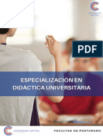 Especialización en Didáctica Universitaria - UCentral