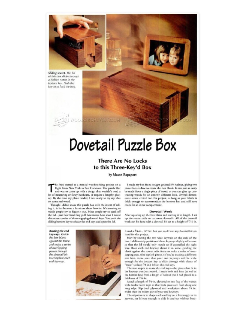 Free Puzzle Box Plans PDF | PDF