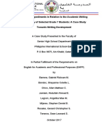 Common Impediments in Relation To The Academic Writing Proficiency of Selected Grade 7 Students: A Case Study Towards Writing Development