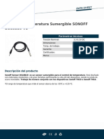 Sensor de Temperatura Sumergible SONOFF DS18B20 V1 