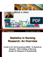 Statistics in Nursing Research Overview NCMIII 01062022