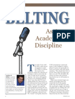 Belting As An Academic Discipline