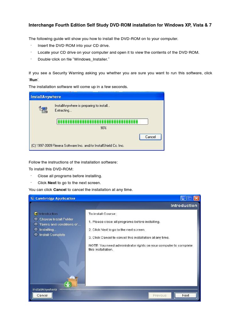 Interchange Fourth Edition Self Study DVD-ROM Installation For Windows ...
