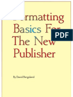 Formatting Basics for the New Publisher