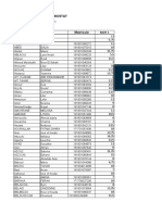 SECTION K / 2020-2021/ BIOSTAT Enseignant/ ZERDANI M.L.: NOM Prénom Matricule Moy 1