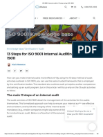 ISO 9001 Internal Audit in 13 Steps Using ISO 19011