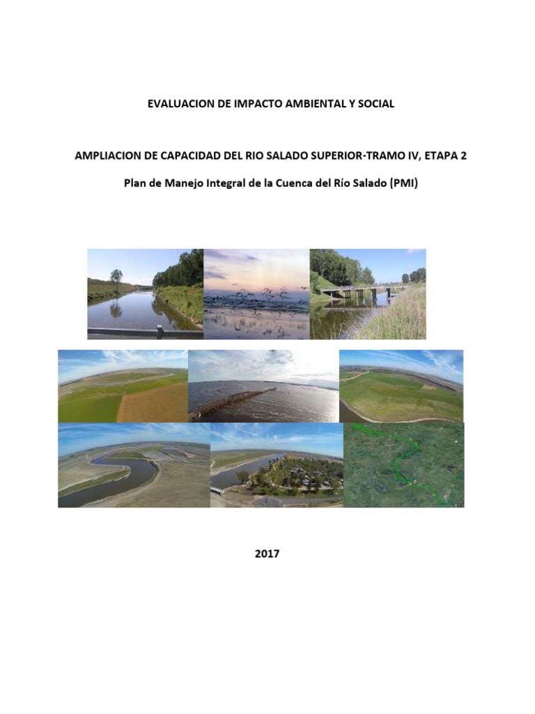 Evaluacion de Impacto Ambiental Y Social | PDF | Agua | Inundar