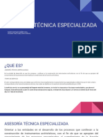 Exposiciòn Asesoria Tecnica Especializada y Tarifa Del Servicio