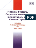 Anthony Bartzokas Sunil Mani Financial Systems Corporate Investment in Innovation and Venture Capital Edward Elgar Publishing 2004