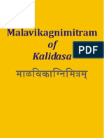 Malavikagnimitram of Kalidasa - English