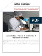 Cuadernillo de Español 3 - Informe Del Experimento.