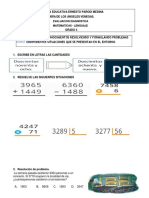 AFIANZAR CONOCIMIENTOS EN MATEMÁTICAS Y LECTURA EN 4TO GRADO