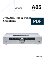 Service Manual: Diva A85, P85 & P85/3 Amplifi Ers