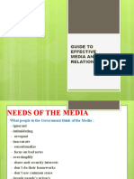 Guide To Effective Media and Public Relations
