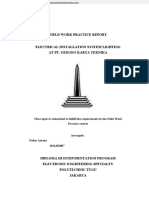 Field Work Practice Report Electrical Installation System Lighting at Pt. Gedong Karya Teknika
