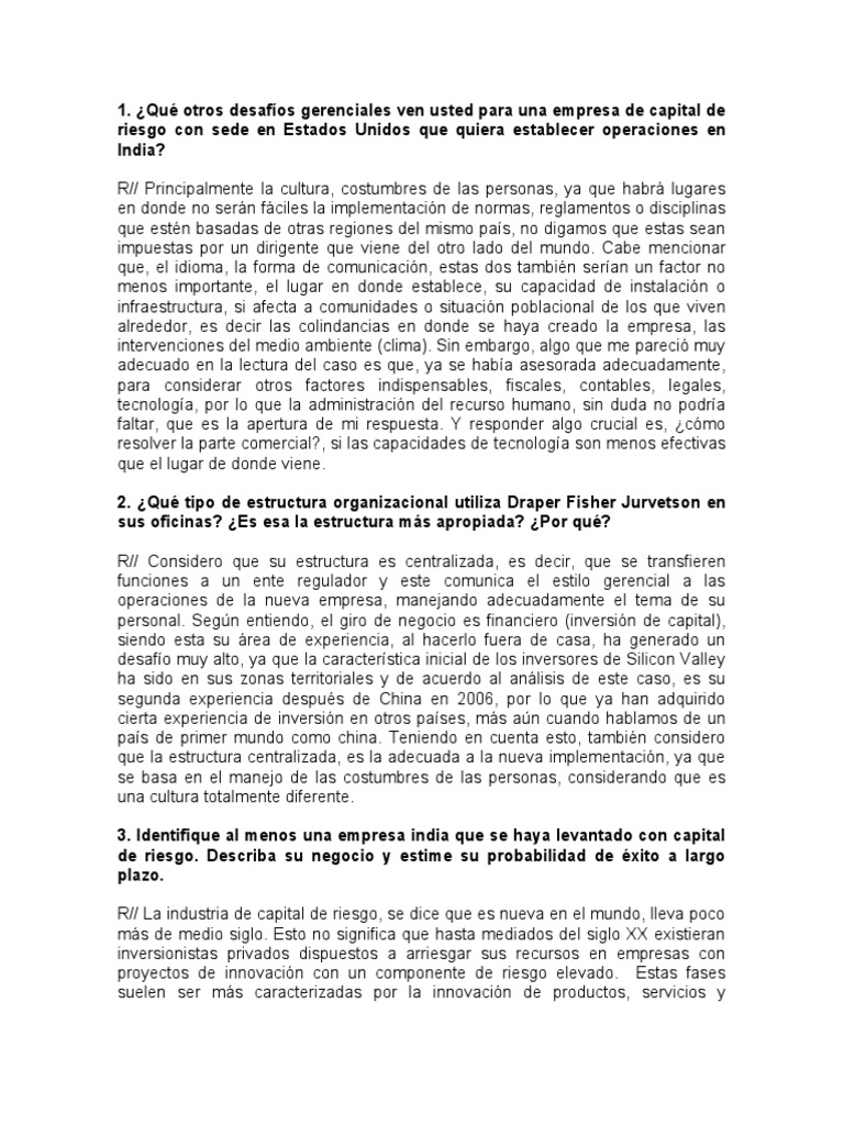 Desafíos de Capital Riesgo en India | PDF | Business | Inversiones