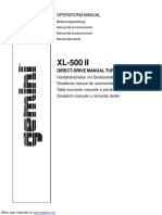 XL-500 II: Operations Manual