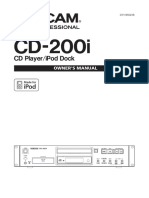 CD Player/Ipod Dock: Owner'S Manual