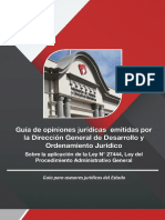 Guí de Opiniones Jurídicas Emitidas Por La DGDOJ - Ley 27444