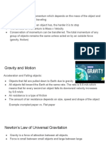 Momentum Gravity and Motion