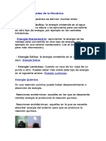 Energías Derivadas de La Mecánica